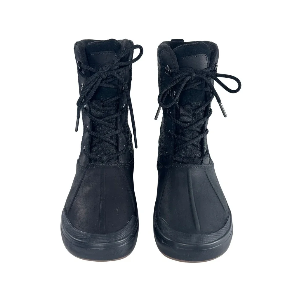 Keen Women's Elsa II Waterproof Wool‎ Ankle Lace Up Duck Boots Black Size 7.5